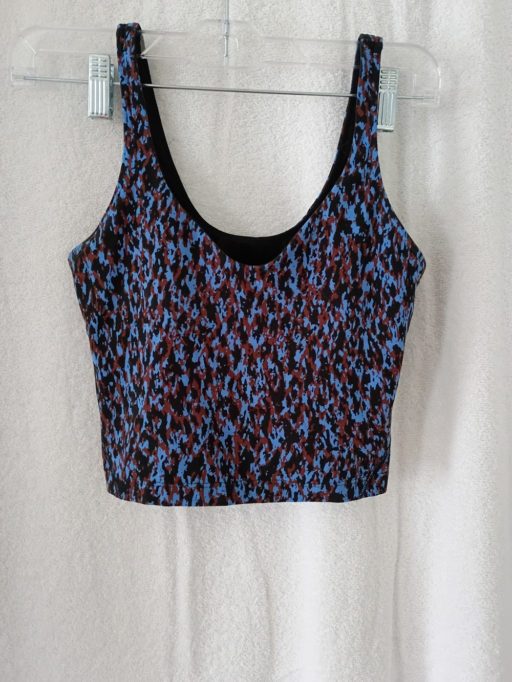 Lululemon Blue/Maroon Size 4 Sports Bra